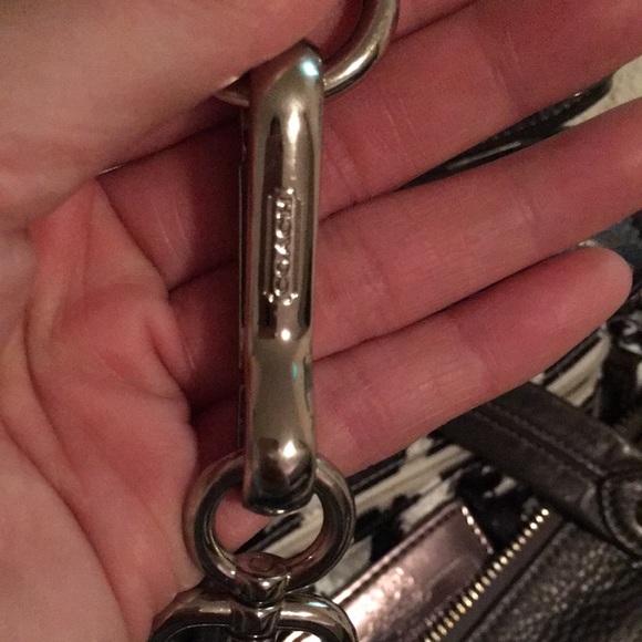 A Coach satchel with a shoulder strap. - Picture 8 of 11